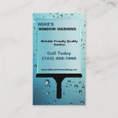 Fenster waschen und reinigen visitenkarte (Vorderseite)