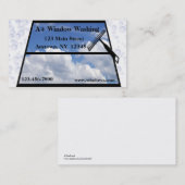 Fenster-waschende Visitenkarte (Vorne/Hinten)