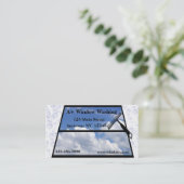 Fenster-waschende Visitenkarte (Stehend Vorderseite)