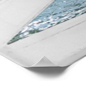 Fenster "Wasserfall-Ansicht" Trompe l'oeil Fake Poster (Ecke)