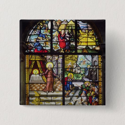 Fenster, welches die Ansammlung des Mannas Button (Vorderseite)