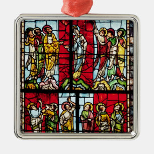 Fenster, welches die Besteigung, c.1145 darstellt Ornament Aus Metall