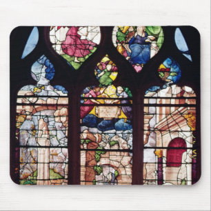 Fenster, welches die Geburt Christi darstellt Mousepad