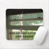Fenster, wenn Gott eine Tür schließt, öffnet er Mousepad (Mit Mouse)