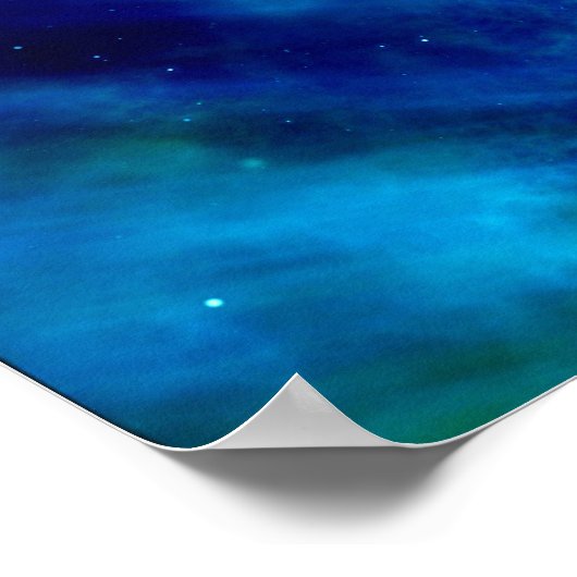 Fenster zu einem Space View Poster (Ecke)