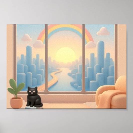 Fenster zu einer Traumwelt Poster (Vorne)