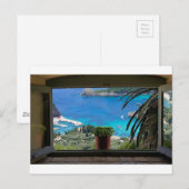 Fenster zu grüßen postkarte (Vorne/Hinten)