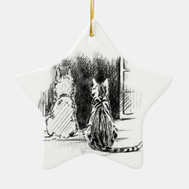 Fenster zum Aussehen von Hunden und Katzen, Beilei Keramikornament