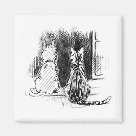 Fenster zum Aussehen von Hunden und Katzen, Beilei Magnet