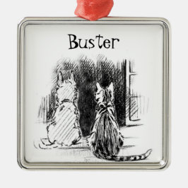 Fenster zum Aussehen von Hunden und Katzen, Beilei Ornament Aus Metall