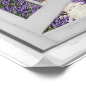 Fenster zum Fake Lavendelfeld Poster (Ecke)