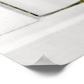 Fenster zum Garten öffnen mit rosa Tulips Poster (Ecke)