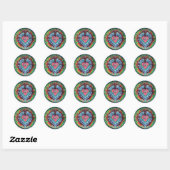Fenster zum Herzen Mandala Sticker (Blatt)