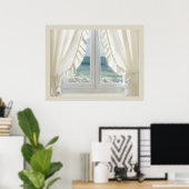 Fenster zum Meer - Plakat (Heimbüro)