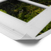 Fenster zum tropischen Fake Poster (Ecke)