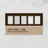 Fensterabdeckungen für benutzerdefinierte QR Kraft Visitenkarte (Vorderseite)