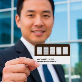 Fensterabdeckungen für benutzerdefinierte QR Kraft Visitenkarte