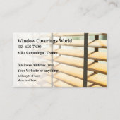 Fensterabdeckungen und -blenden visitenkarte (Vorderseite)