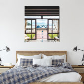 Fensteransicht Positiver Phrase gesteppte Canvas P Leinwanddruck (Insitu (Schlafzimmer))