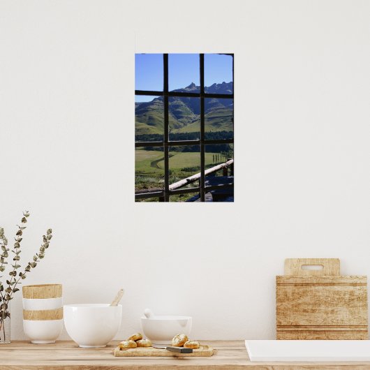 Fensteransicht Poster (Küche)