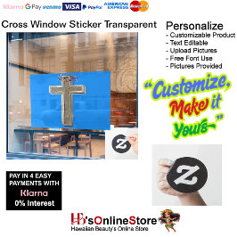 Fensteraufkleber Blau Hintergrund