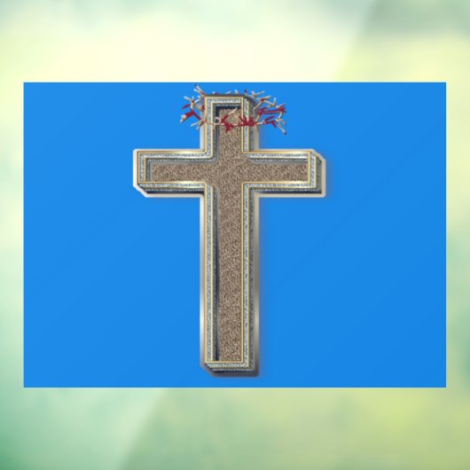 Fensteraufkleber Blau Hintergrund (Blatt 3)