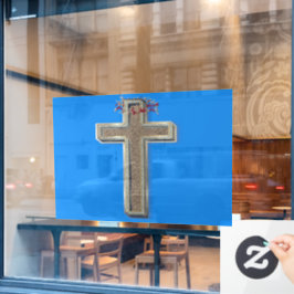 Fensteraufkleber Blau Hintergrund