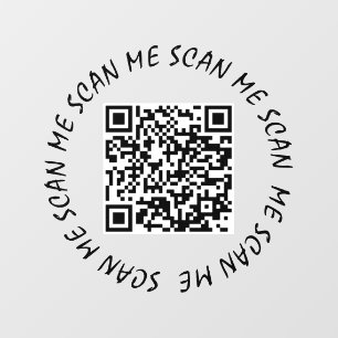Fensteraufkleber - Ihr QR-Code Scannen Sie mich