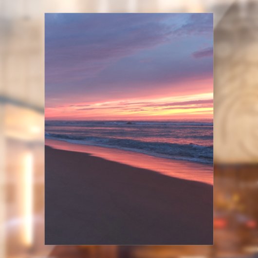 Fensteraufkleber Rosa & blau Sonnenuntergang (Blatt 2)