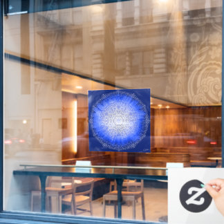 Fensteraufkleber Seelenspiegel blau
