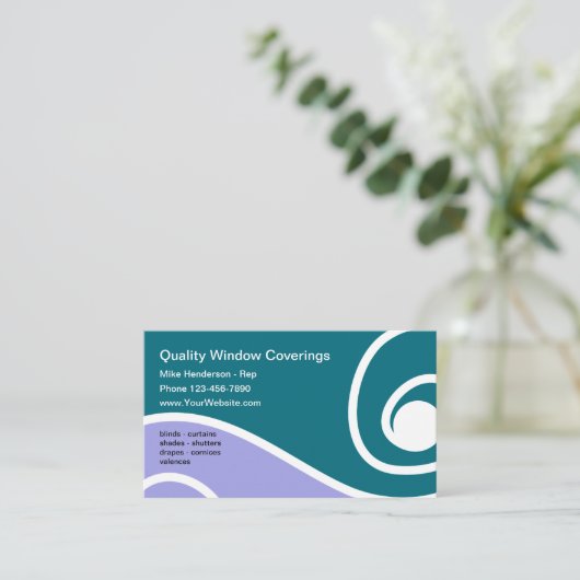 Fensterbehänge Visitenkarte (Stehend Vorderseite)