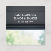 Fensterblindfarben mit benutzerdefinierter QR Quadratische Visitenkarte (Vorderseite)