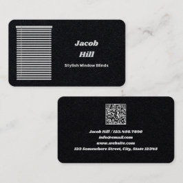 Fensterblindfarben mit benutzerdefinierter QR Visitenkarte