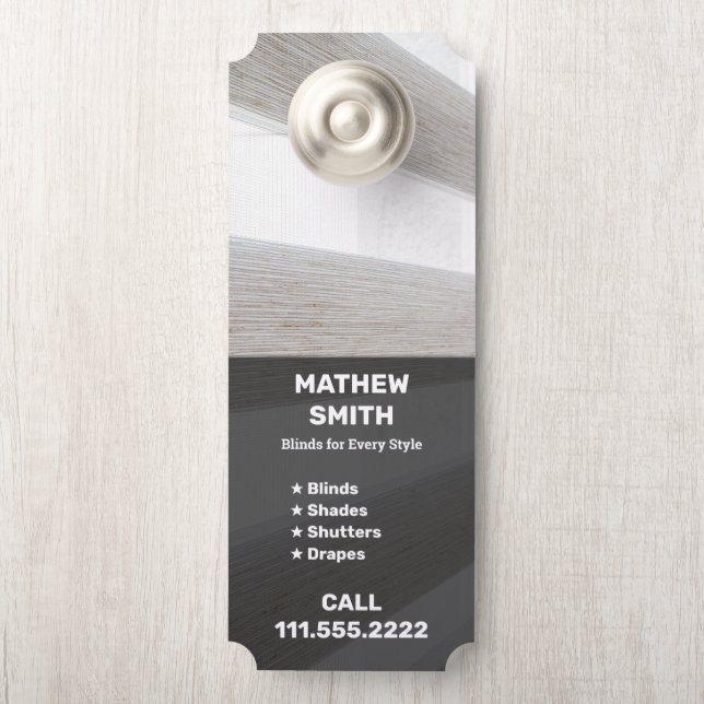 Fensterblinds einseitig türanhänger (Auf Knauf)