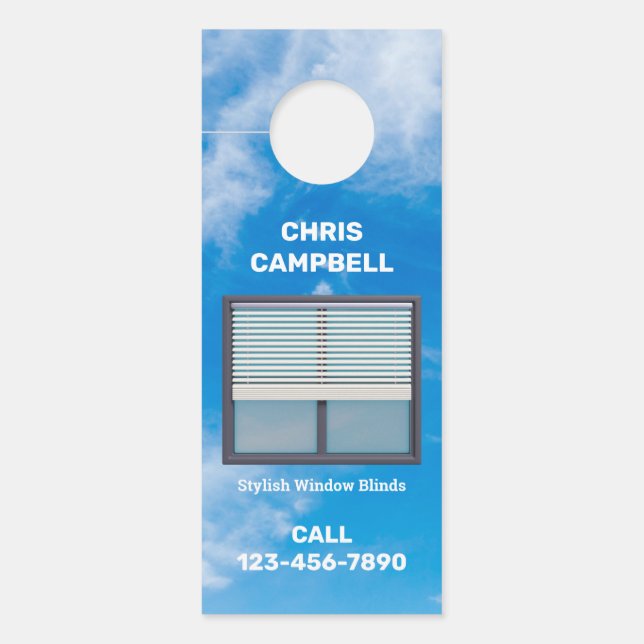 Fensterblinds einseitig türanhänger (Vorderseite)