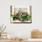 Fensterbox mit farbigen, kaskadierenden gemischten poster (Küche)