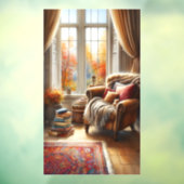 Fensterdarstellung im Fenster "Autumn Window View" Fensteraufkleber (Blatt 3)