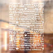 Fensterdekore in der Café-Bar, modern Fensteraufkleber (Blatt 2)