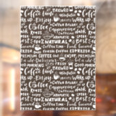 Fensterdekore in der Café, moderne Fensterverkleid Fensteraufkleber (Blatt 2)