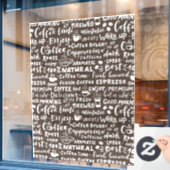 Fensterdekore in der Café, moderne Fensterverkleid Fensteraufkleber (Café-Fenster)
