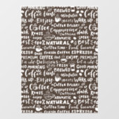 Fensterdekore in der Café, moderne Fensterverkleid Fensteraufkleber (Blatt)