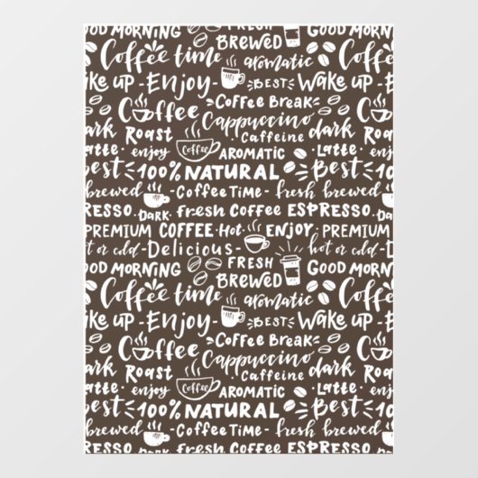 Fensterdekore in der Café, moderne Fensterverkleid Fensteraufkleber (Blatt)