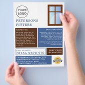 Fensterdesign, Fenster- und Türbeschlag Flyer (Hand)