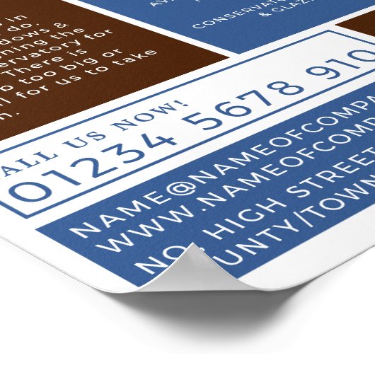 Fensterdesign, Fenster- und Türbeschlag Poster (Ecke)