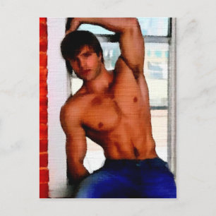 Fenstereinkauf Postkarte