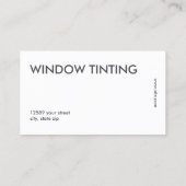 Fensterfarbe Visitenkarte (Rückseite)