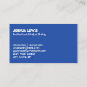 Fensterfarbe Visitenkarte (Rückseite)