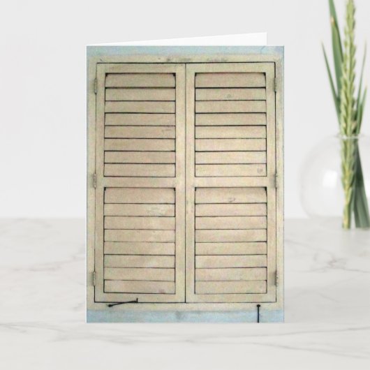 Fensterfensterladen Karte (Vorderseite)