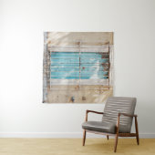 Fenstergitter aus weißem Stahl Wandteppich (Beispiel (Horizontal))