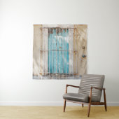 Fenstergitter aus weißem Stahl Wandteppich (Beispiel)